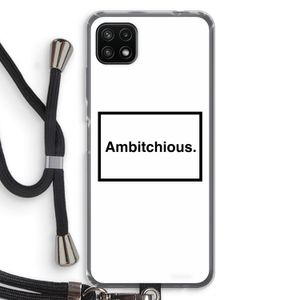 Ambitchious: Samsung Galaxy A22 5G Transparant Hoesje met koord