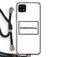 Ambitchious: Samsung Galaxy A22 5G Transparant Hoesje met koord