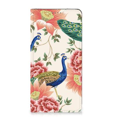 Smartphone hoesje voor Nokia G42 Pink Peacock Smartphone hoesje voor Nokia G42 Pink Peacock
