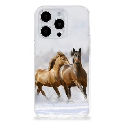 iPhone 15 Pro Max | TPU Hoesje | Paarden
