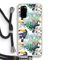 Tukans: Samsung Galaxy S20 Transparant Hoesje met koord