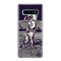 Spaceman: Samsung Galaxy S10 Plus Transparant Hoesje - thumbnail