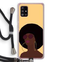 Golden hour: Samsung Galaxy A51 5G Transparant Hoesje met koord