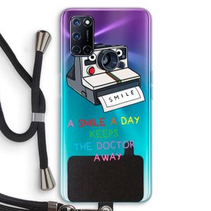 Smile: Oppo A52 Transparant Hoesje met koord