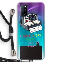 Smile: Oppo A52 Transparant Hoesje met koord
