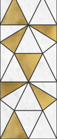 Driehoekjes behang Geometrisch marmereffect