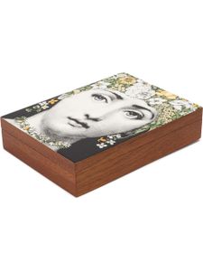 Fornasetti boîte rectangulaire - Marron