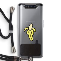 Banana: Samsung Galaxy A80 Transparant Hoesje met koord