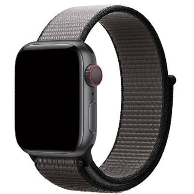 Apple Watch Nylon Geweven Sport Band - Anker Grijs -