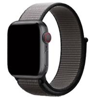Apple Watch Nylon Geweven Sport Band - Anker Grijs -
