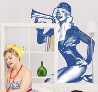 Pinup militare sticker Pinup militare sticker