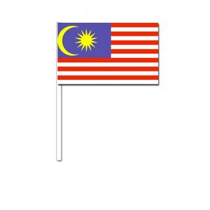 Zwaaivlaggetjes Maleisie 12 x 24 cm