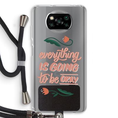 Optimistic flower girl: Xiaomi Poco X3 NFC Transparant Hoesje met koord