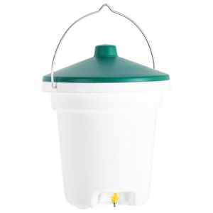 VidaXL Pluimveewaterbak met spenen 12 l
