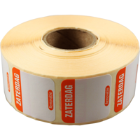 Label | Daglabel za | papier | beschrijfbaar | 25x25mm | oranje | rol à 1000 stuks