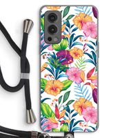 Tropisch 2: OnePlus Nord 2 5G Transparant Hoesje met koord