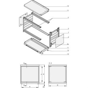 nVent SCHROFF 24571585 19 installatiebehuizing Meerdere kleuren 1 stuk(s)