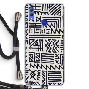 Marrakech print: Honor Note 10 Transparant Hoesje met koord