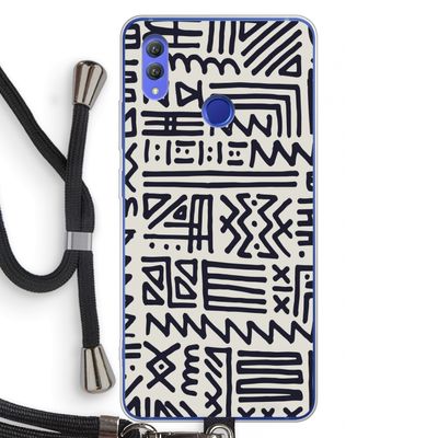 Marrakech print: Honor Note 10 Transparant Hoesje met koord
