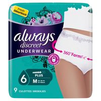 Always Discreet underwear broekjes maat M (9 st)