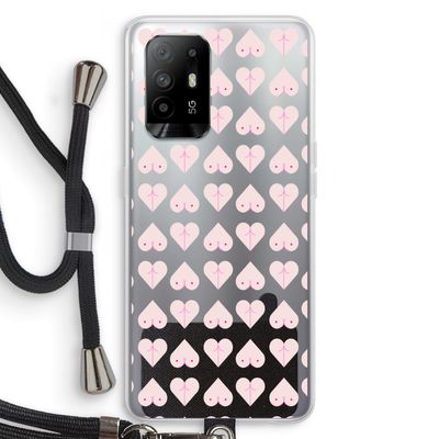 Ass 'n Titties: Oppo A95 5G Transparant Hoesje met koord