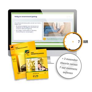 Taxi Theorieboek 2025 met Online Theorie Cursus, Examens Oefenen en Bordenboek