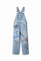 Lange denim tuinbroek Powerpuff Girls - BLUE - 5/6 - thumbnail