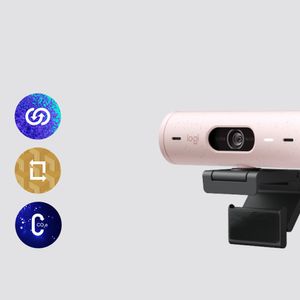 Logitech Brio 500 Full HD-webcam Klemhouder, Stereomicrofoon, Geïntegreerd afdekpaneel