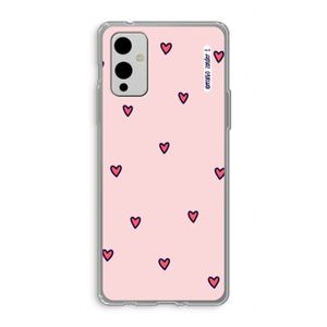 Hartjes: OnePlus 9 Transparant Hoesje