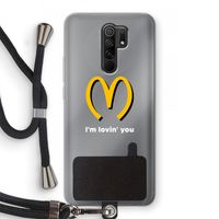 I'm lovin' you: Xiaomi Redmi 9 Transparant Hoesje met koord