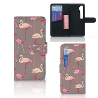 Xiaomi Mi Note 10 Pro Telefoonhoesje met Pasjes Flamingo - thumbnail