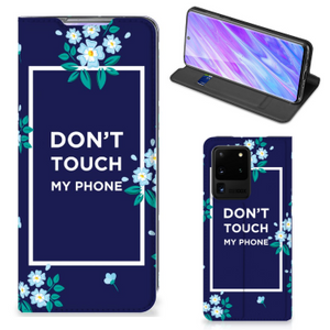 Samsung Galaxy S20 Ultra Design Case Flowers Blue DTMP