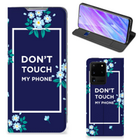 Samsung Galaxy S20 Ultra Design Case Flowers Blue DTMP