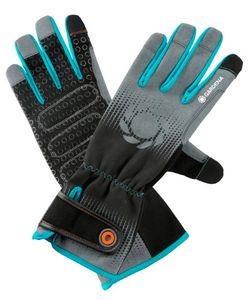 Gardena 11541-20 beschermende handschoen Tuinhandschoenen Zwart, Blauw, Grijs Katoen, Elastaan, Nylon, Polyester, Polyurethaan