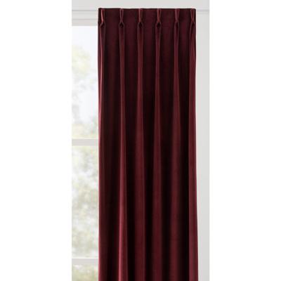 Leen Bakker - Gordijnstof Yara Lichtdoorlatend - Bordeaux - Polyester - Rood - B150 Cm