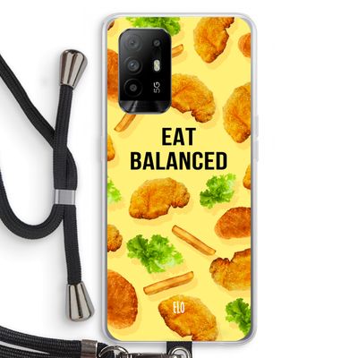 Eat Balanced: Oppo A94 5G Transparant Hoesje met koord
