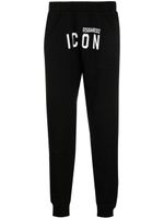 DSQUARED2 pantalon de jogging à imprimé Icon - Noir - thumbnail