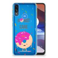 Motorola Moto E7/E7i Power | Siliconen Case | Donut Roze