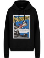 DSQUARED2 hoodie à imprimé graphique - Noir