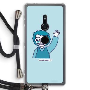 Zwaai: Sony Xperia XZ2 Transparant Hoesje met koord