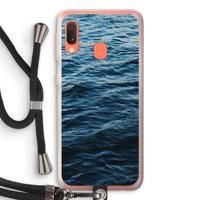Oceaan: Samsung Galaxy A20e Transparant Hoesje met koord