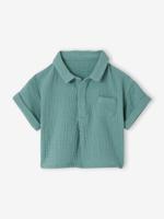 Hemd met korte mouwen smaragdgroen