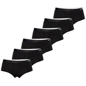 Apollo Hipsters Dames Bamboo Basic Zwart 6-Pack-XL