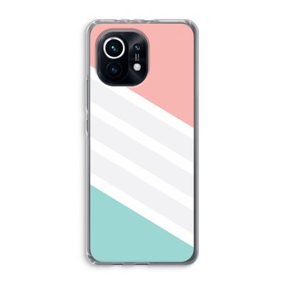 Strepen pastel: Xiaomi Mi 11 Transparant Hoesje