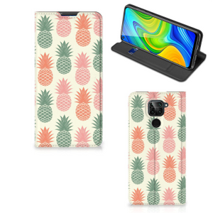 Xiaomi Redmi Note 9 Flip Style Cover Ananas