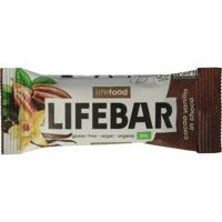 Lifefood Lifebar inchoco chocolade vanille raw bio Lifefood Lifebar inchoco chocolade vanille raw bio