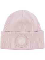 Canada Goose bonnet en coton à patch logo - Rose