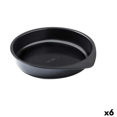 Cakevorm Pyrex Magic Zwart Metaal Cirkelvormig 20 cm 6 Stuks