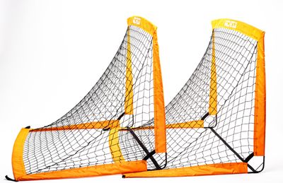 Michezo opvouwbare 120x90cm voetbaldoeltjes - set van 2