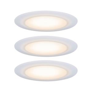 Paulmann LED-inbouwlamp voor badkamer Set van 3 stuks 19.5 W Satijn, Wit